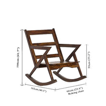 Load image into Gallery viewer, Solid Wood Rocking Sofa Chair