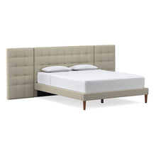Load image into Gallery viewer, Grid-Tufted Upholstered Wide Bed