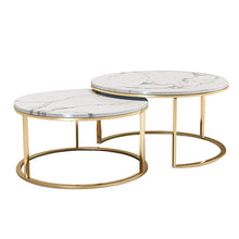 Load image into Gallery viewer, Round Coffee Table ( Set of 2)