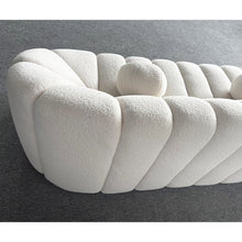 Load image into Gallery viewer, Teddy White Sofa 3-Setaer Pumpkin Couch
