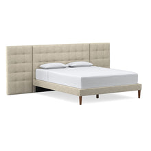 Load image into Gallery viewer, Grid-Tufted Upholstered Wide Bed
