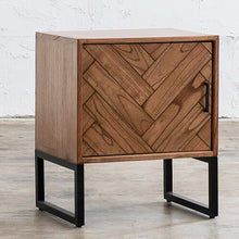 Load image into Gallery viewer, Maxim Herringbone Bedside Table

