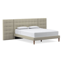 Load image into Gallery viewer, Grid-Tufted Upholstered Wide Bed
