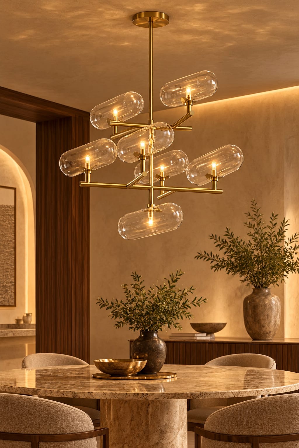 Cluster Chandelier - Code 8007-7 | Walnut Studio